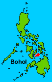 small map of Bohol - kleine Karte von Bohol