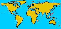 The Philippines on the world map