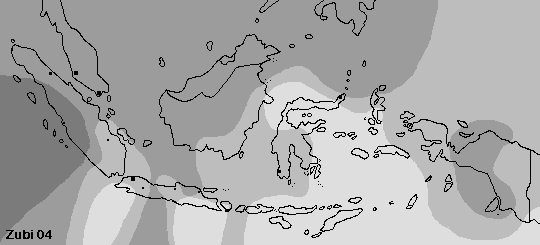 Indonesien Übergangszeit Trockenzeit zur Regenzeit Oktober  bis November 