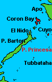 small map Tubbataha reef and Apo reef