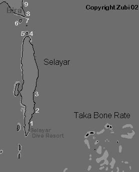 Map of Selayar, Sulawesi