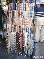 Store with belts made from shells